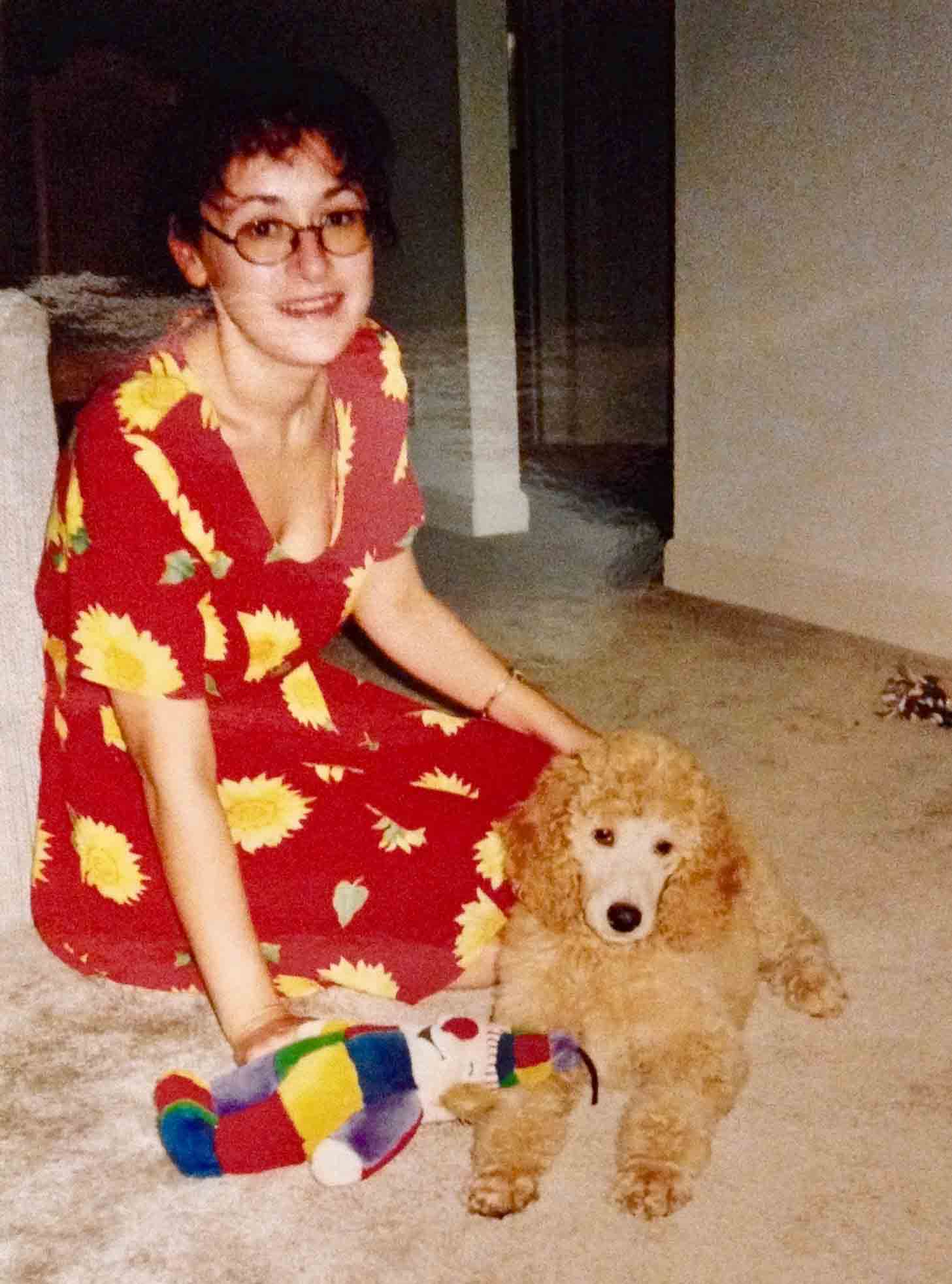 Olga and Lora as a puppy