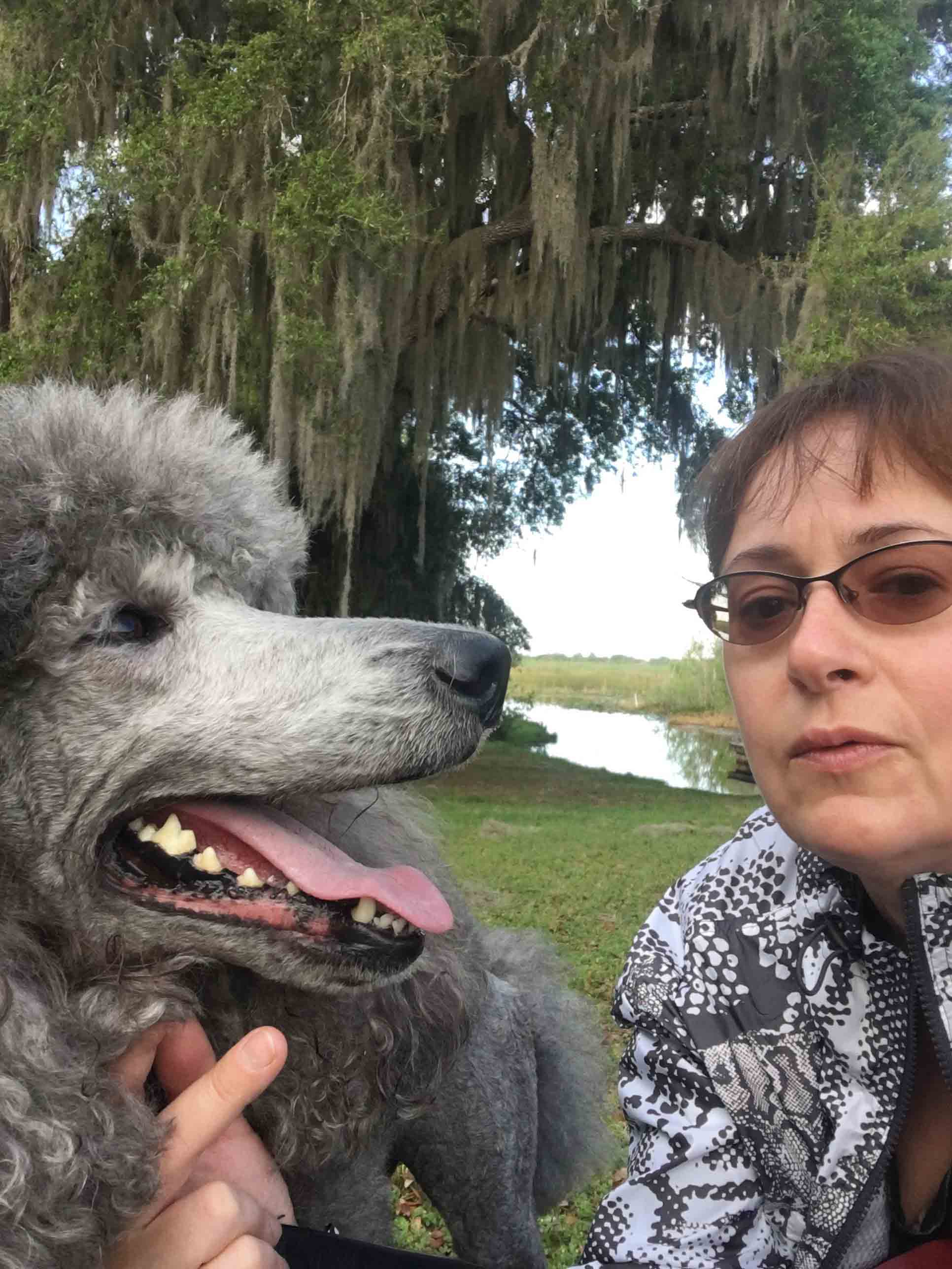 Shura and Olga in the park